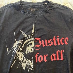 Jhon Varvatos black justice for all T- shirt